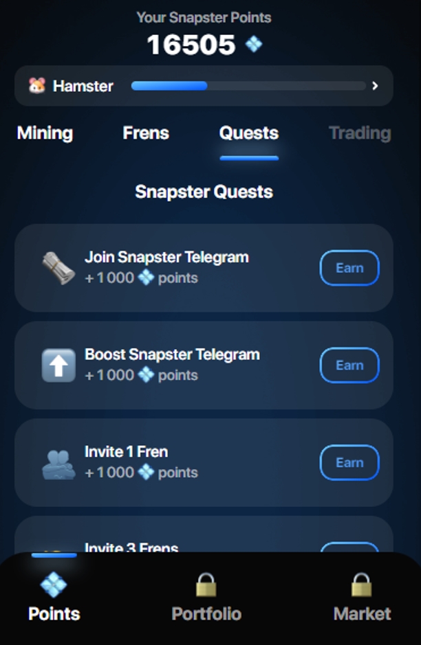 Snapster Trading bot